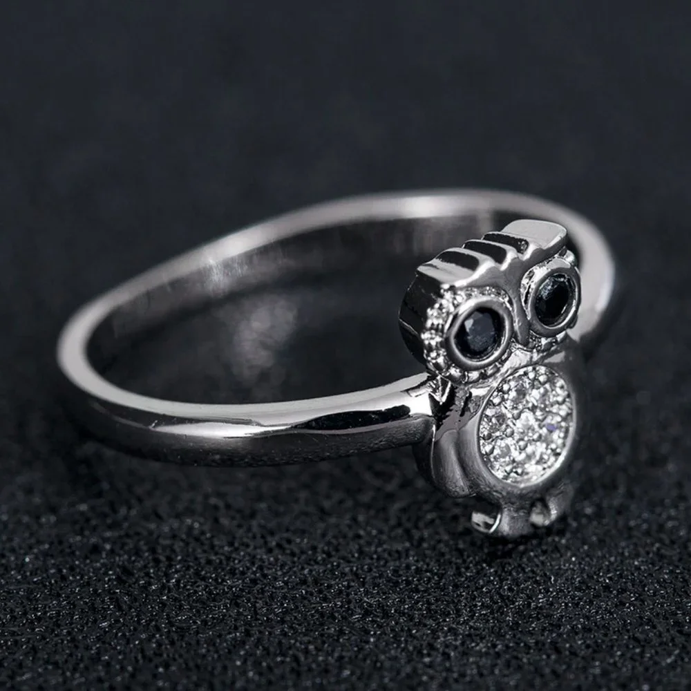 💕 925 Silver Plated 3A CZ Cute Ring for Men Women, FB16FA1042